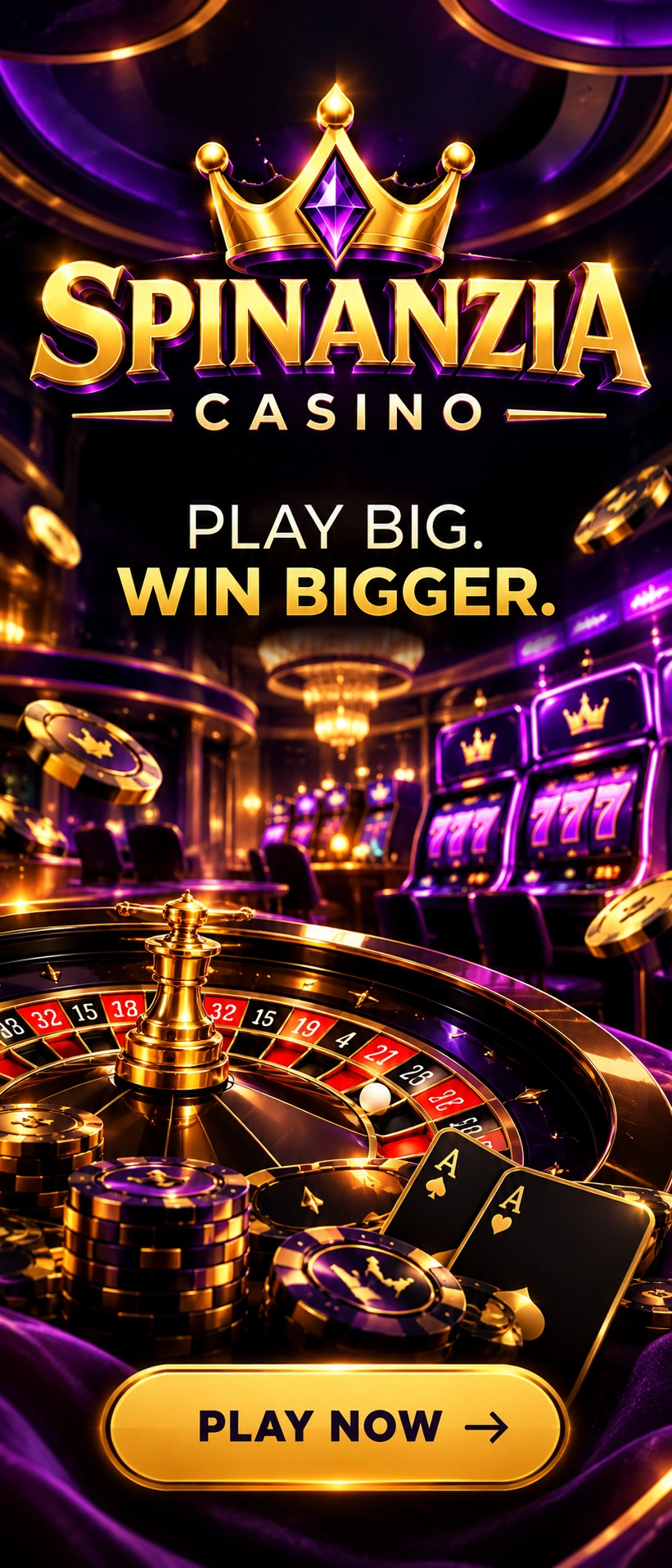 Aperçu de la page d’accueil affiliée de Spinanzia casino